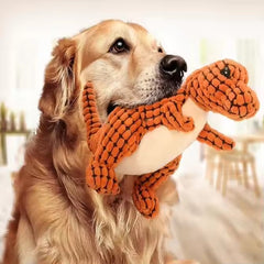 Cat Pet Tooth Grinding Training Dinosaur Vocalizing Dog Interactive Stuffed Squeaky