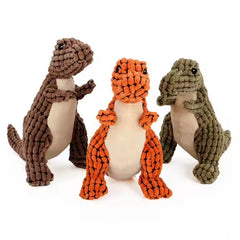 Cat Pet Tooth Grinding Training Dinosaur Vocalizing Dog Interactive Stuffed Squeaky
