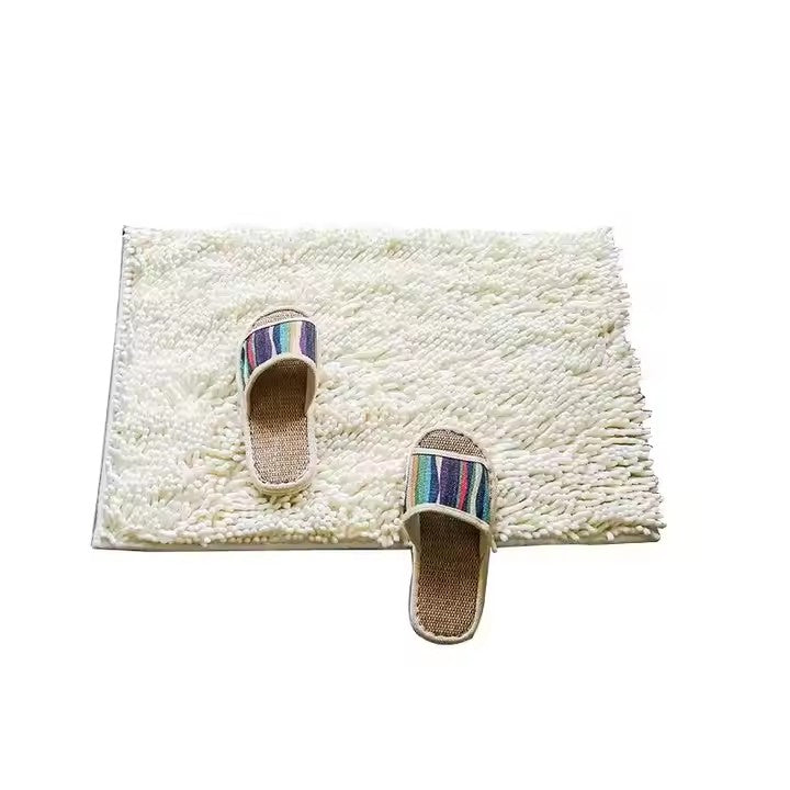 Chenille Non-Slip Absorbent Doormat for Bathroom Entrance Bedside Rug Quick Dry