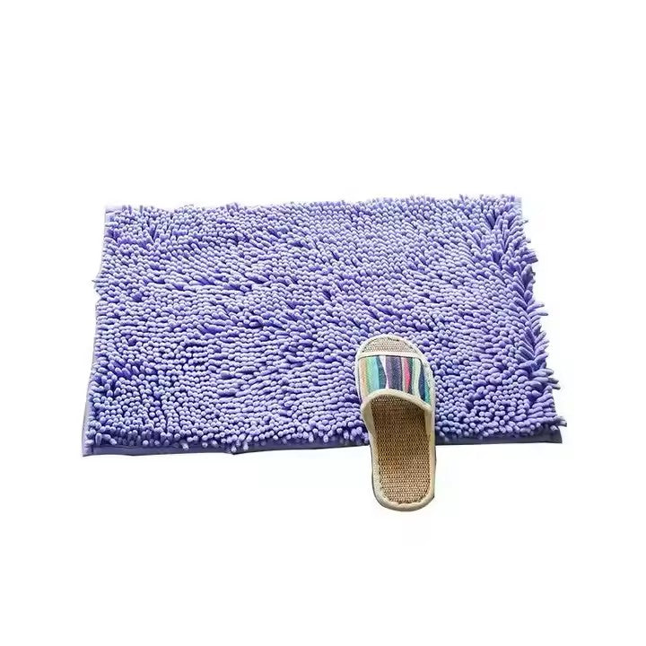 Chenille Non-Slip Absorbent Doormat for Bathroom Entrance Bedside Rug Quick Dry