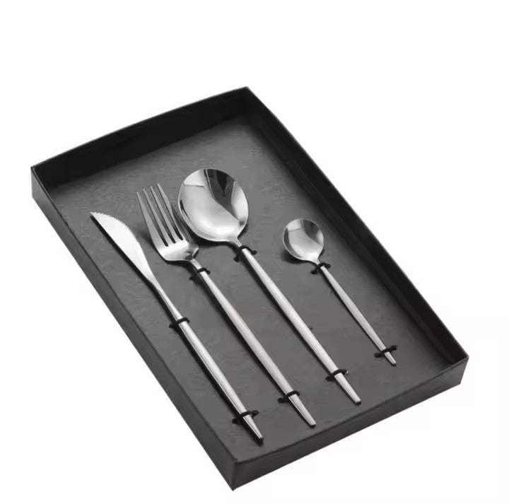 Stainless Steel Western Black Tableware set Steak
