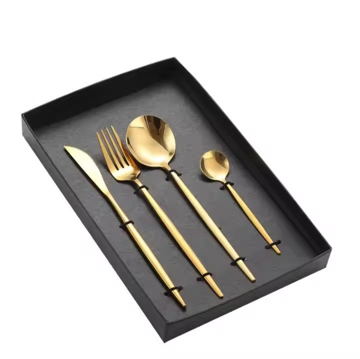 Stainless Steel Western Black Tableware set Steak
