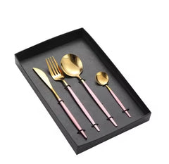 Stainless Steel Western Black Tableware set Steak